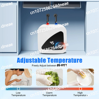Tankless Hot Water Heater System 1500W Bathroom Kitchen Instant Electric Water Heater Portable Wall Floor Mount Shower