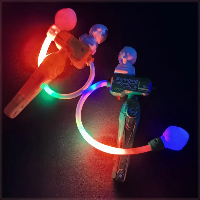 Bola oscilante de astronauta para niños, juguetes con luces, pelota oscilante divertida, juguete creativo brillante para aliviar el estrés