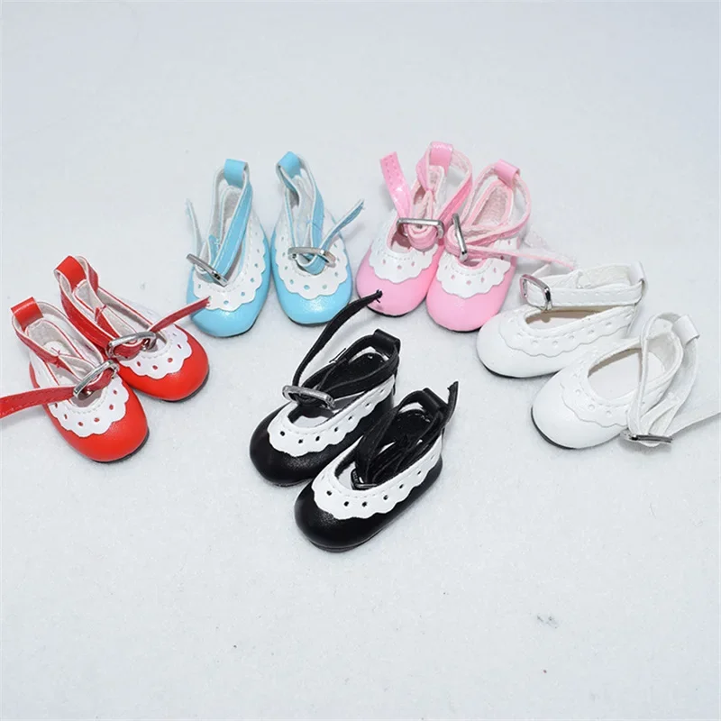 1 Pair Doll Boots Doll Toy Boots Doll Lace Leather Shoes Puppet Doll Dress Up Mini Simulation Shoes Keychain Accessories