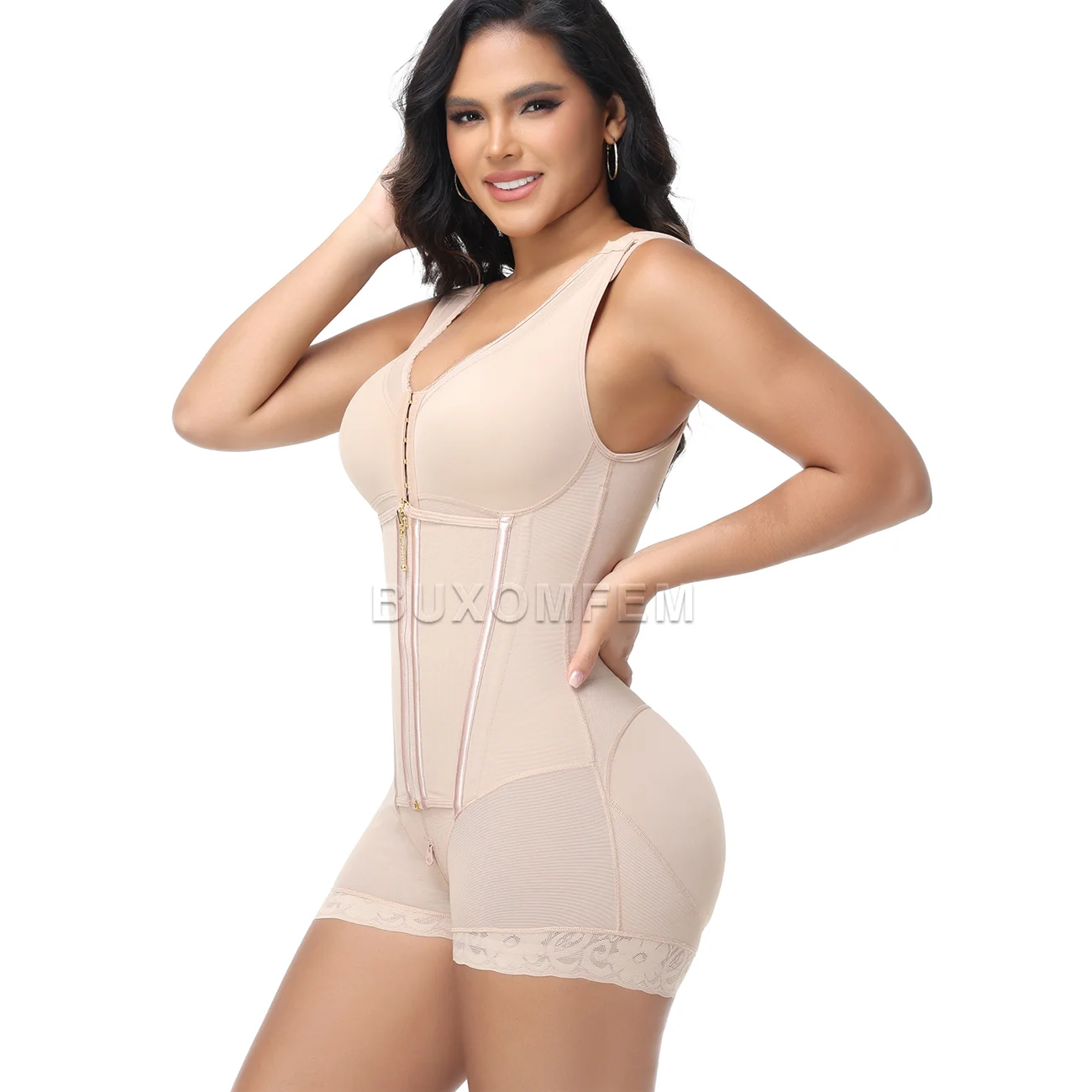 

Women's Seamless Modeling Shapewear Fajas Sleeveless Front-Breasted Colombian Girdles Female Shaping Slim Belt for BBL 2025