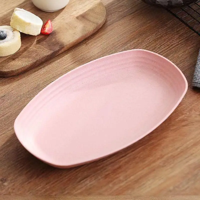 Oval Plate Food Storage Tray Western Pizza Breakfast Fruit Dish Is Popular Tableware Snack Plate Fruit Bowl Dish Plate Tableware