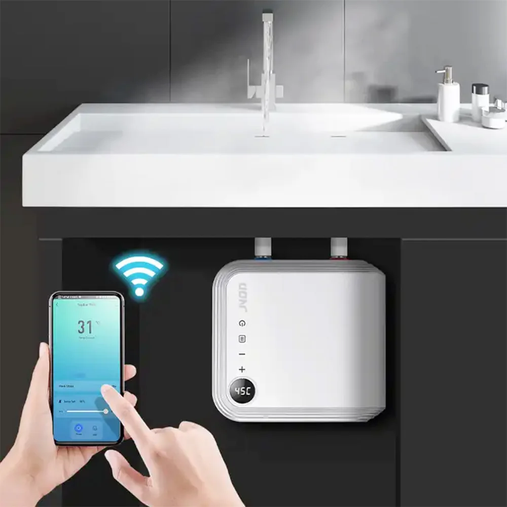 Geyser 3.5kw Low Power Instant Electric Water Heater Bath Electronic Hot Water Heater Plastic White IPX5 Wall Mounted EMC CB CE