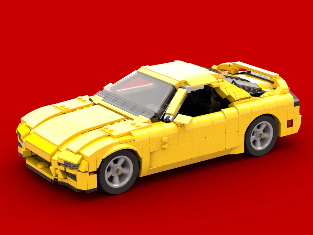 

MOC Mazda FD RX-7 City Speed Champion Racing Sports Car Building Moc Blocks Creative Garage Boy Toys Christmas Children's Gifts