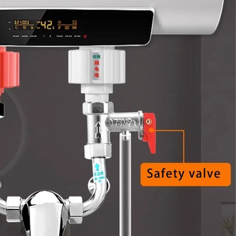 Brass Safety Pressure Release Valves Adjustable Pressure Relief Valves with Check Function for Electric Water Heaters Y5GB