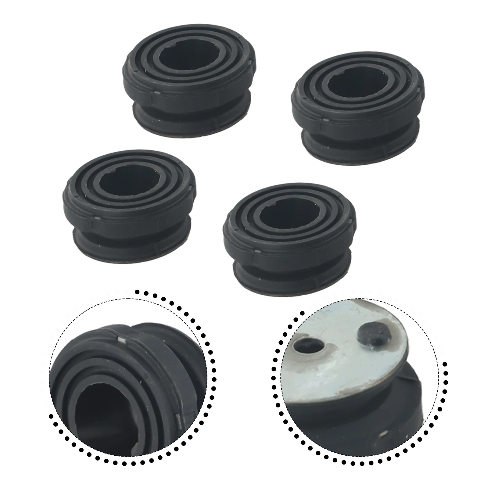 Generator Rubber Foot Lawn Mower Parts Superior 43mm / 1.7in Black High Quality Kit Lower For Honda EB2000i EU2000i