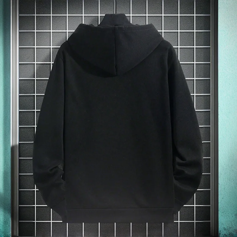 2025 herbst/winter Neue Ankunft männer Hoodie Hohe Qualität Einfarbig Mit Kapuze Sweatshirt Männlich Hause Outdoor Casual mode Pullover – Detail 9