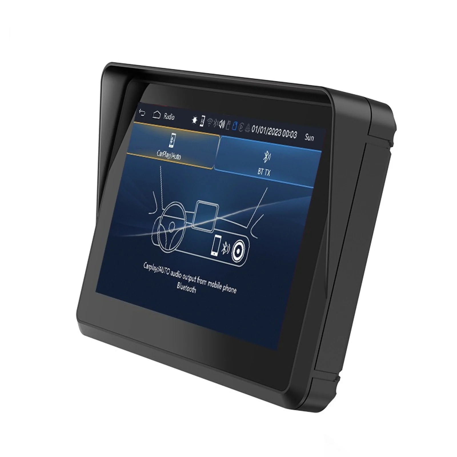 محمول 5 بوصة دراجة نارية الملاحة الخارجية اللمس IPS شاشة موتو CarPlay اللاسلكية CarPlay أندرويد السيارات IPX7 مقاوم للماء #6