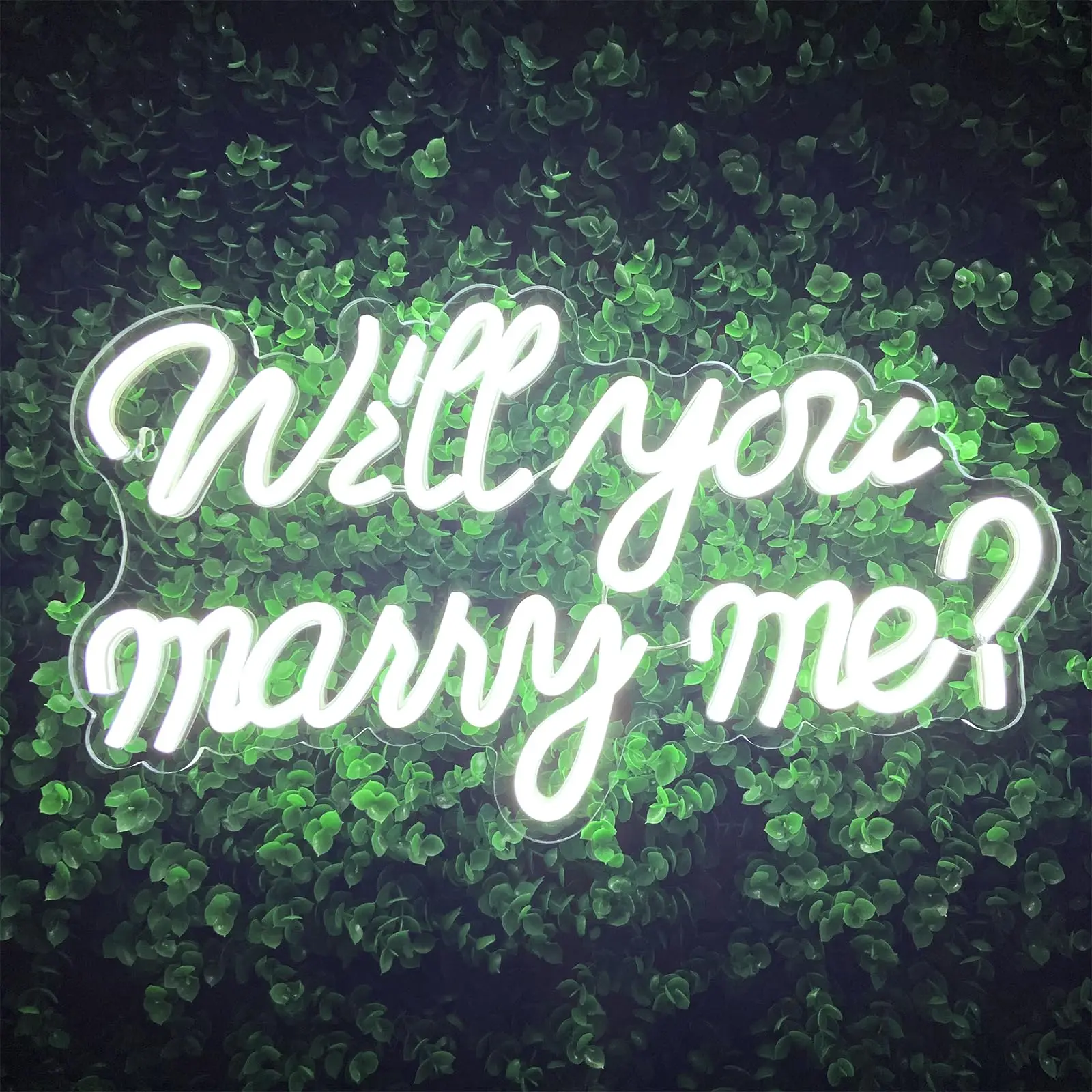 LED Neon Light for Proposal Engagement Art Decor, Marry Me Neon Signs for Engagement  Girlfriend Party Bedroom