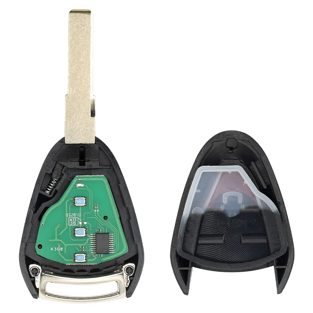 Zz ID46 Chip 315/433MHz Car Remote Control Key For Porsche Carrera Cayman 911 987 996 997 Boxster LXP-VIM2442 PN: 997-637-103-03