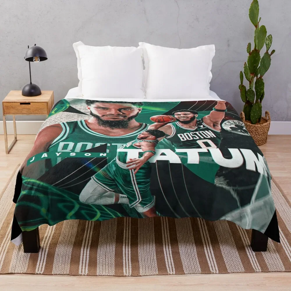 

Jayson Tatum 0 Throw Blanket Luxury St Blankets Sofas Of Decoration cosplay anime Thermals For Travel Blankets