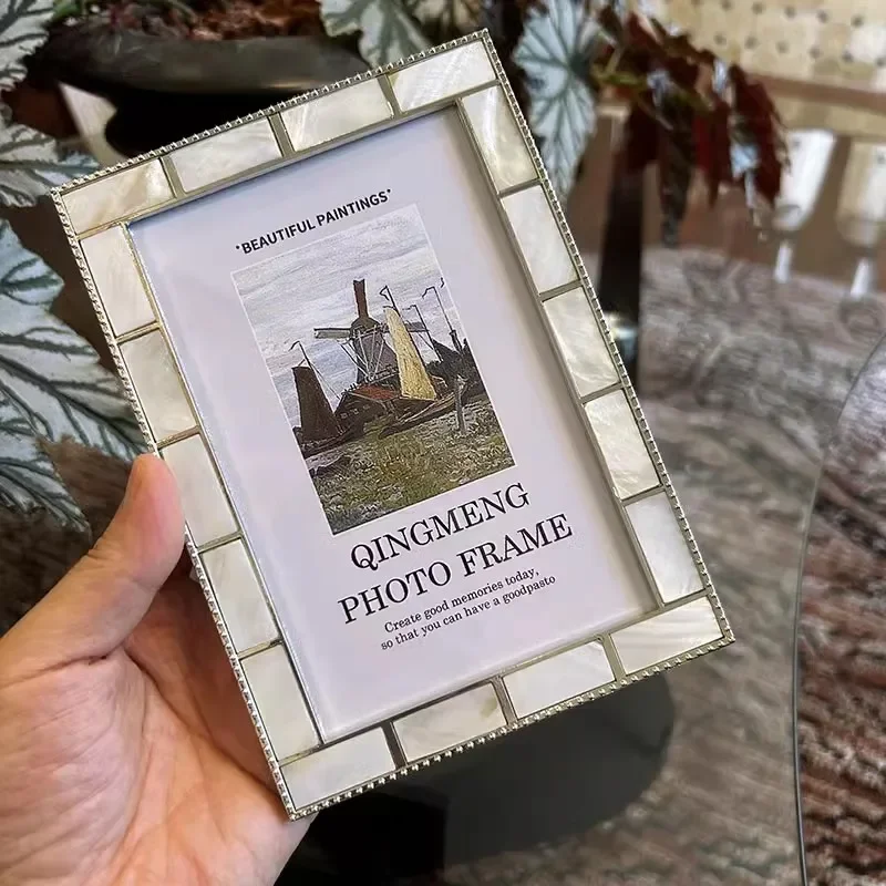 new style 6/7inches fashion Photo Holders Alloy Metal Picture Frame Bridal Favor Gifts Wedding Decoration TF001