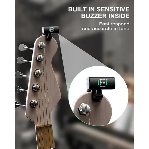 Imagen 2 del producto SWIFF Rufu A10R Afinador de guitarra Ukelele Afinador electrónico para principiantes Mini portátil