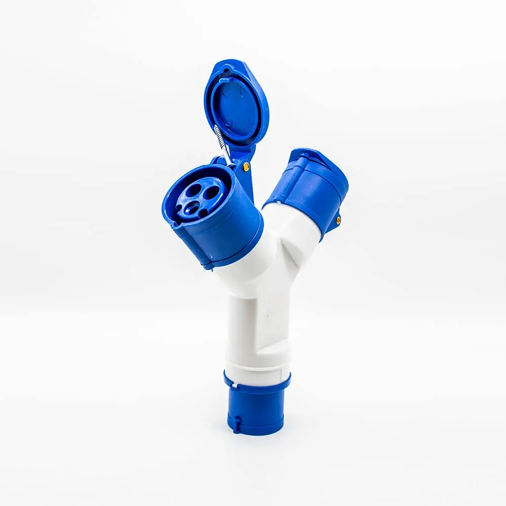 Y Type IEC60309 Industrial CEE Connector Socket 3P 32A 220V-250V 2P+E 6h IP44