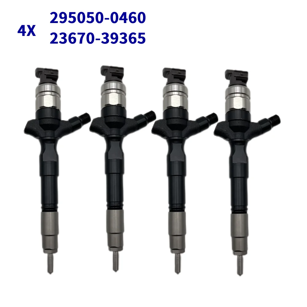 

4 PCS Diesel Fuel Injector 295050-0460 23670-39365 for Toyota Hilux 1KD-FTV 2KD-FTV