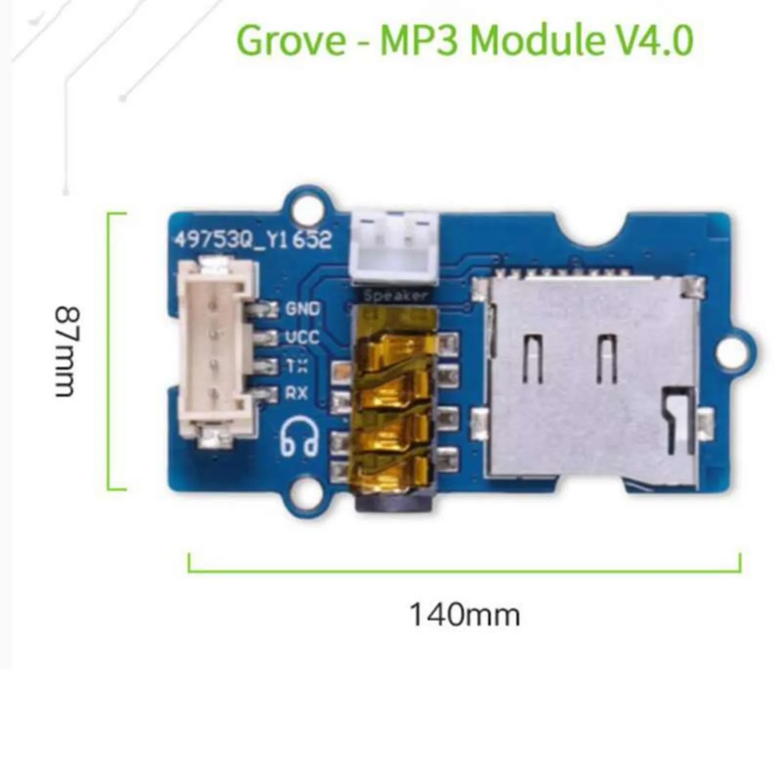 MP3 audio/music/sound player module TF card slot 3.5mm headphone lossless decoder board