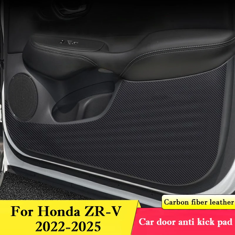 For Honda ZR-V ZRV 2022- 2025 Car Door Anti-kick Pad Leather Interior Protection Glove Box Anti-dirty Decor Stickers Accessories