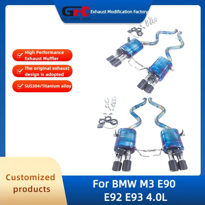 

GFC Catback Valvetronic Exhaust Pipe for BMW M3 E90 E92 E93 4.0L High-Performance Titanium Alloy Valve Exhaust Muffler System