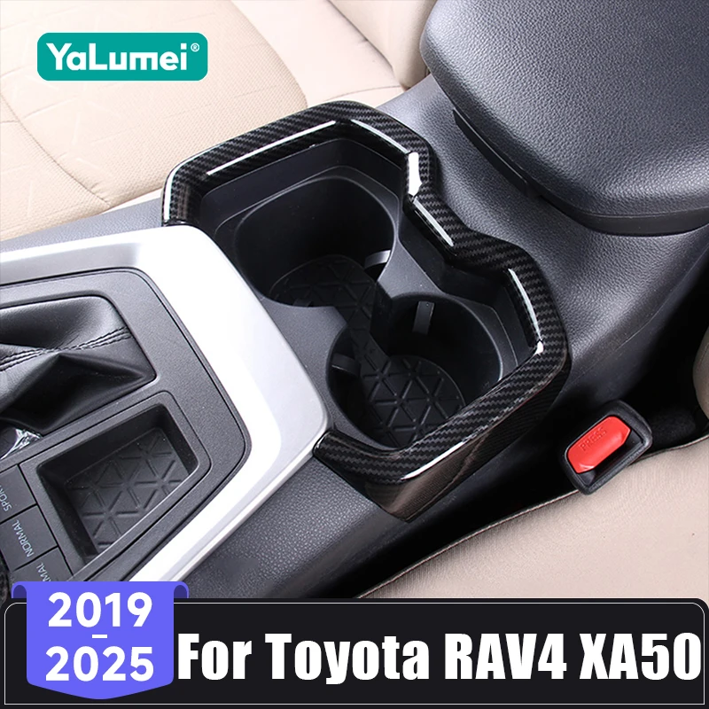Für Toyota RAV4 XA50 Hybrid 2019 2020 2021 2022 2023 2024 2025 Auto Vordere Reihe Getränkehalter-Verkleidung Abdeckung Dekorationsrahmen