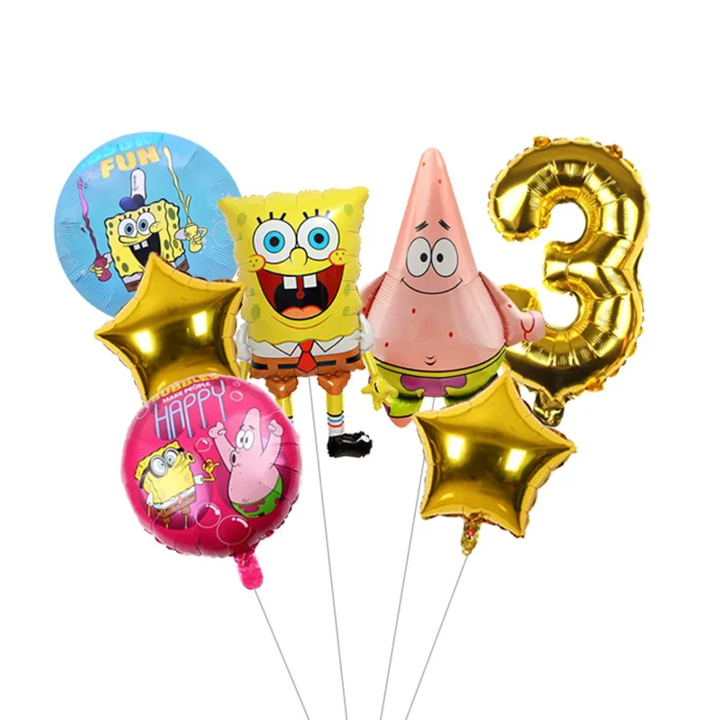 Niedlicher SpongeBob-Themen-Partykerzen-Geburtstagstorten-Topper für Kinderfeier-Dekoration – Detail 3