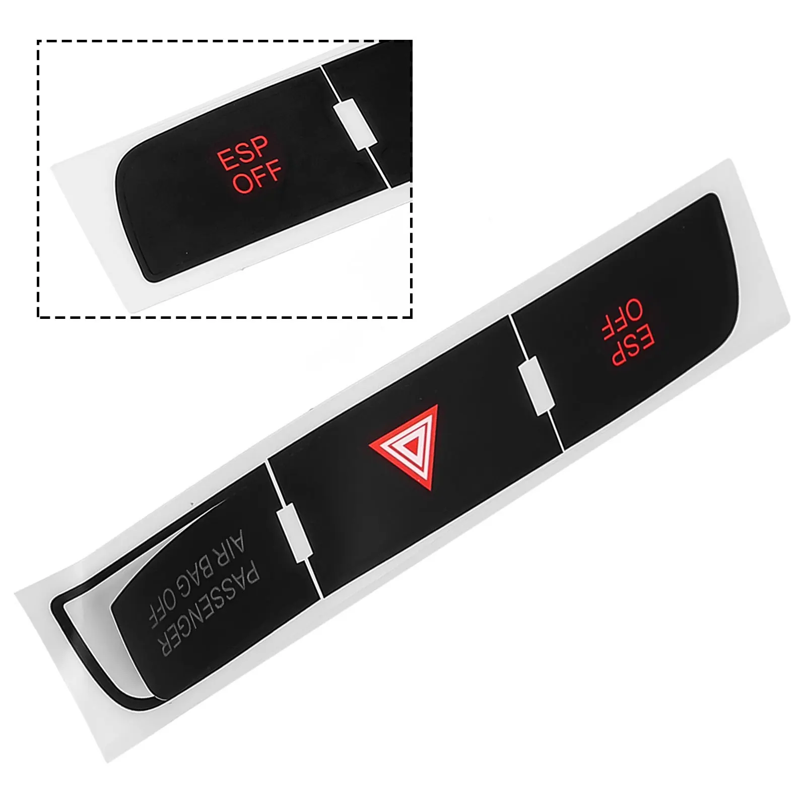 

1PCS Car Button Repair Sticker For Q7 2003-2015 High Grade Vinyl Decals Repair Worn Button Knob Switch Interior Decoration