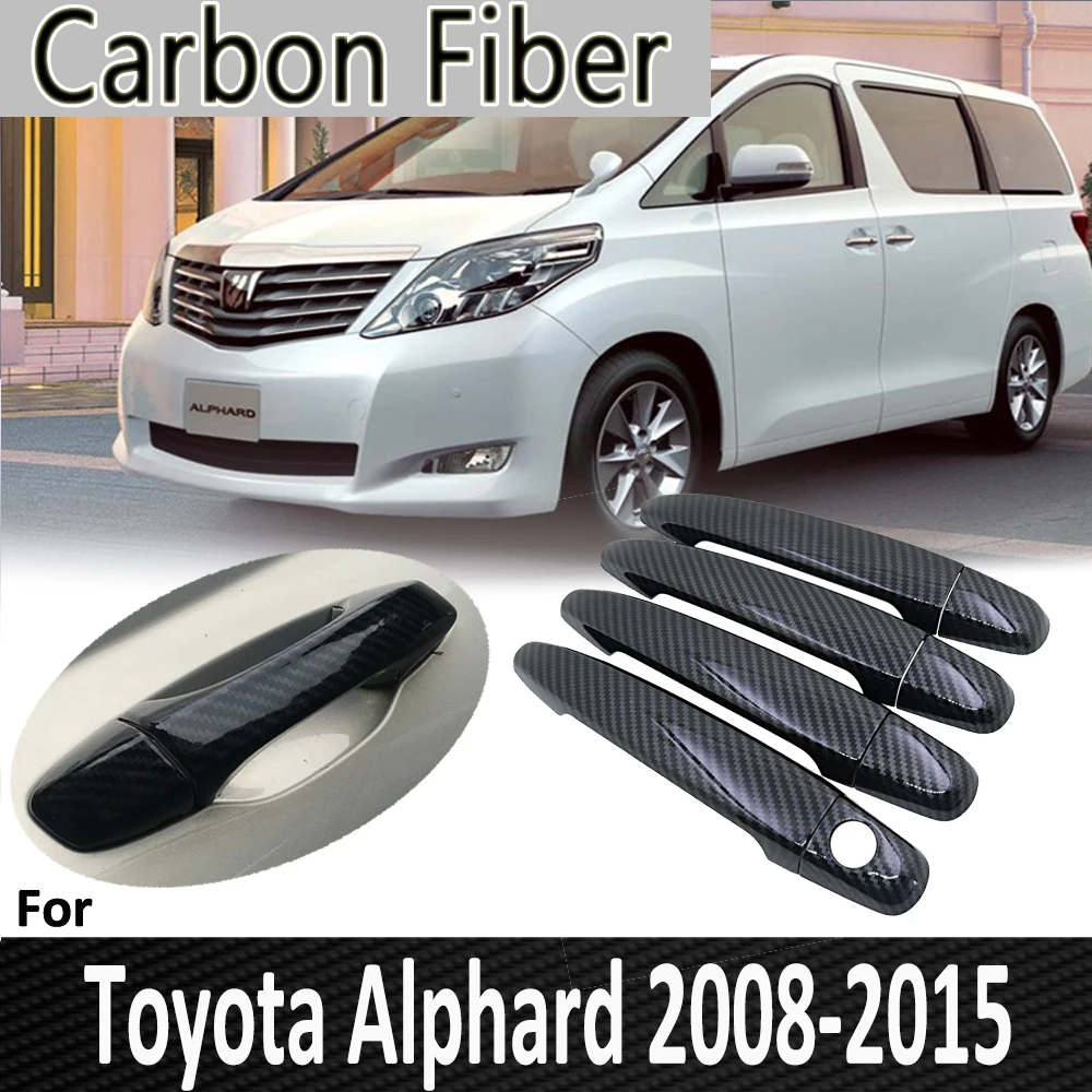 Pop for Toyota Alphard Vellfire AH20 2008 2009 2010 2011 2012 2014 2015 Door Handle Cover Sticker Car Accessories