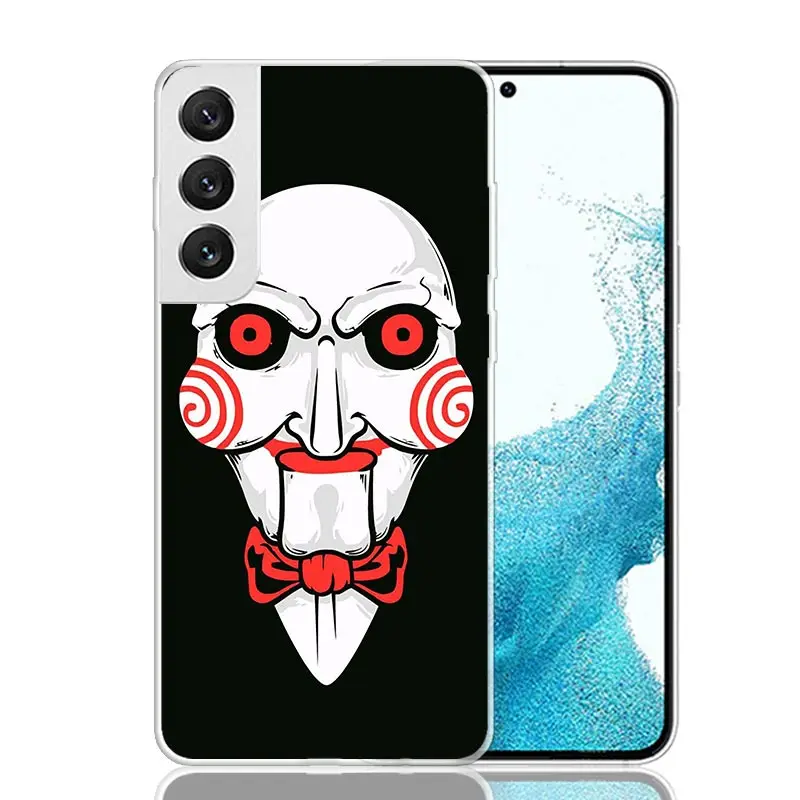 The Jigsaw Killer Horror Phone Case For Samsung Galaxy S24 S23 S22 S21 FE S20 Ultra S10 Plus S10E S9 S8 + Art Customized Coque C