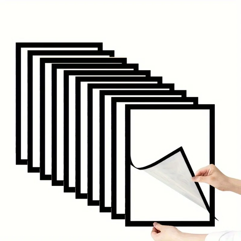 1pc Simple A4 with Adhesive Backing Sticky Magnetic Suction File Bag Advertising Display Sign