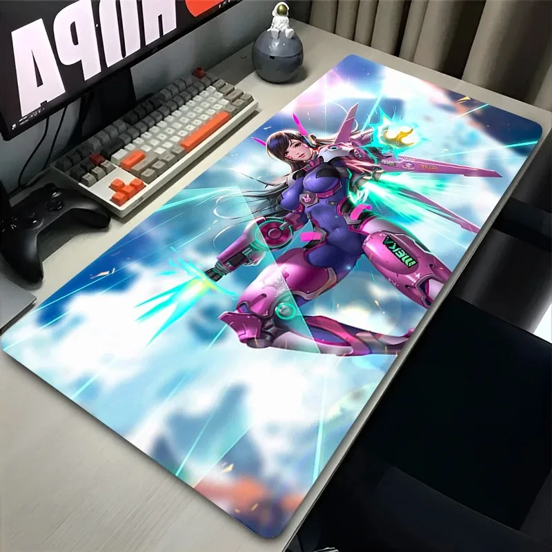 Kawaii مثير أنيمي فتاة ماوس الوسادة XXL السجاد الكمبيوتر المحمول Overwatch D.Va ماوس الكمبيوتر الوردي الألعاب اكسسوارات حصيرة مكتبية لينة لوحة المفاتيح البساط
