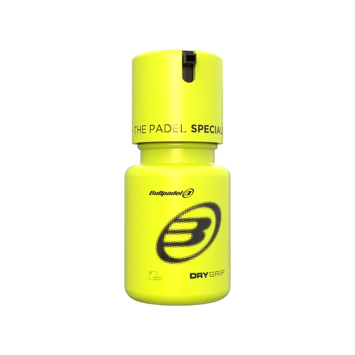 Bullpadel Dry Grip Gel for padel enhances your game with a quick-drying formula that absorbs sweat and moisture for a secure grip. Dermatologically tested for safe use, it's essential for players at all levels. #1