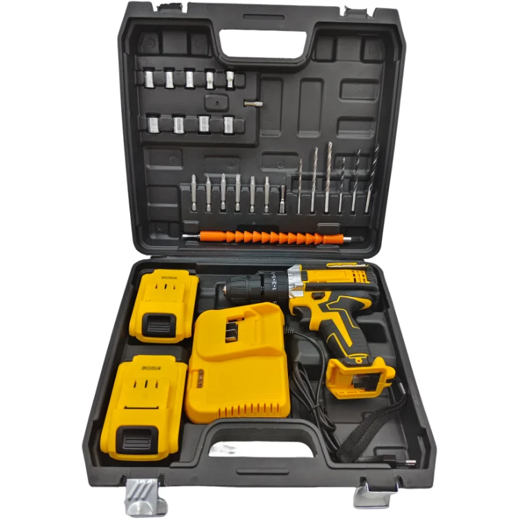 hit productCordless Mini Drill Screwdriver Set Electric 21V Li-ion 1.5Ah Battery Variable Speed Industrial Grade 35Nm Max Torque