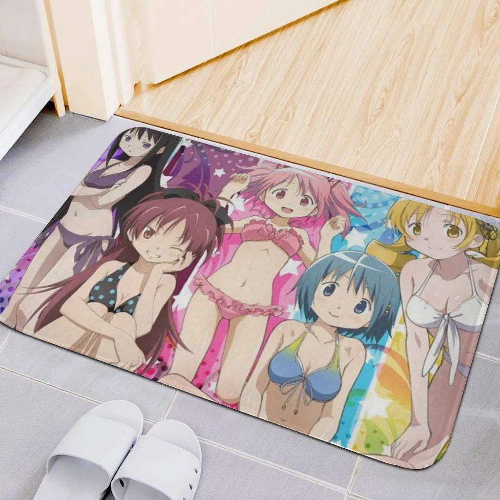 Puella Magi Madoka Magica Room Rug   Carpet Flannel  Interior Home Decorations Dressing