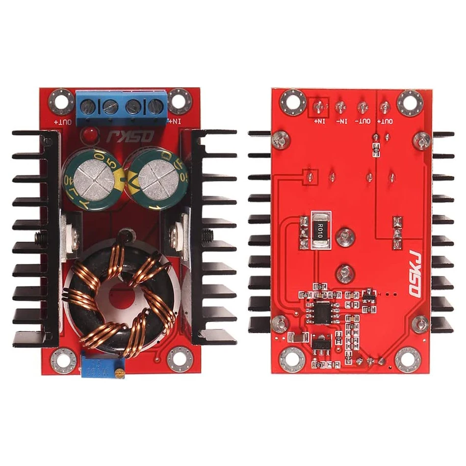 150W Voltage Adjustable 6A DC Boost Converter DC-DC 10-32V to 12-35V Step Up Boost Converter Module Adjustable Power Voltage