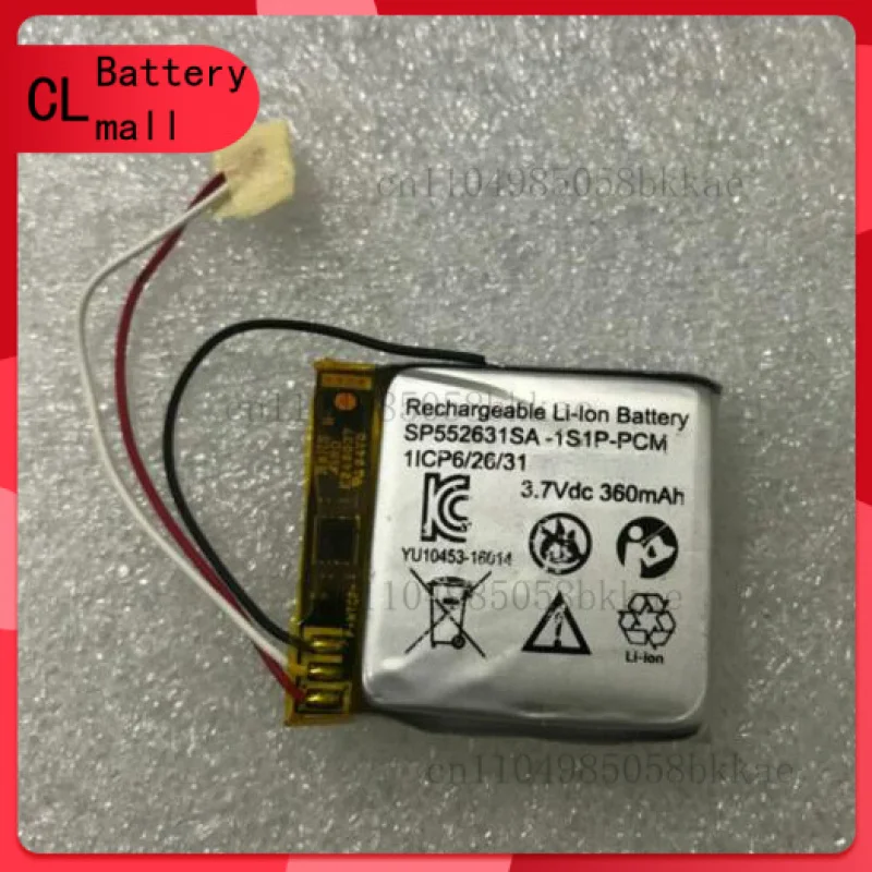 

SP552631SA-1S1P-PCM НОВЫЙ аккумулятор для умных часов LISHEN (RED+) 1ICP6/26/31 360 мАч