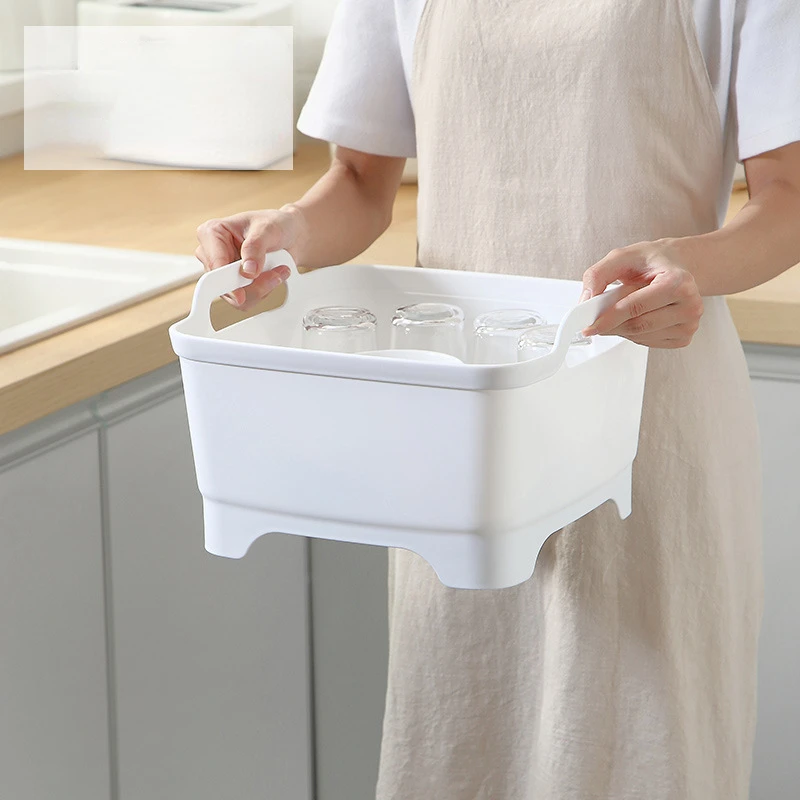 Kitchen Drain Basket Shelf Super-thick Wash Basin Wash Bowl Sink Portable Wash Basin Leakage Fruit Basket Storage Frame