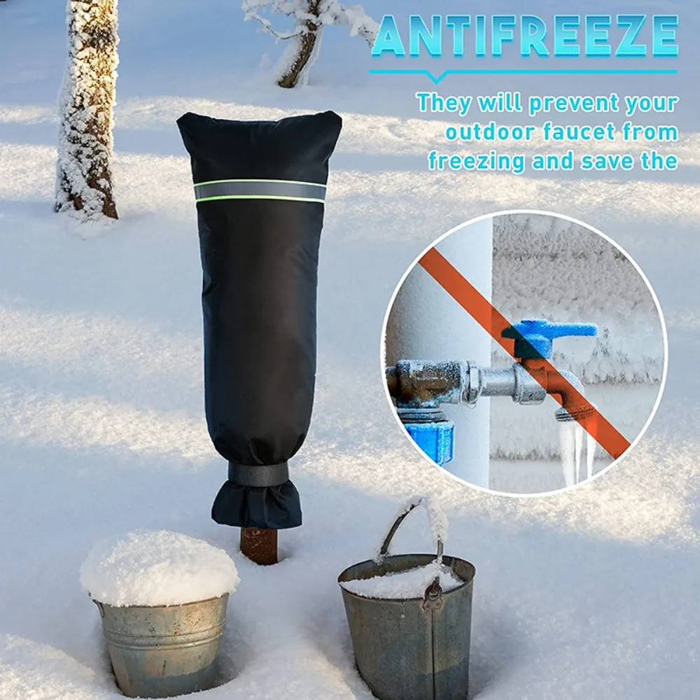 5PCS Winter Faucet Protective Cover, Frost-proof, Dust-proof, Rain-proof, Ice-proof and Warm Faucet Cover