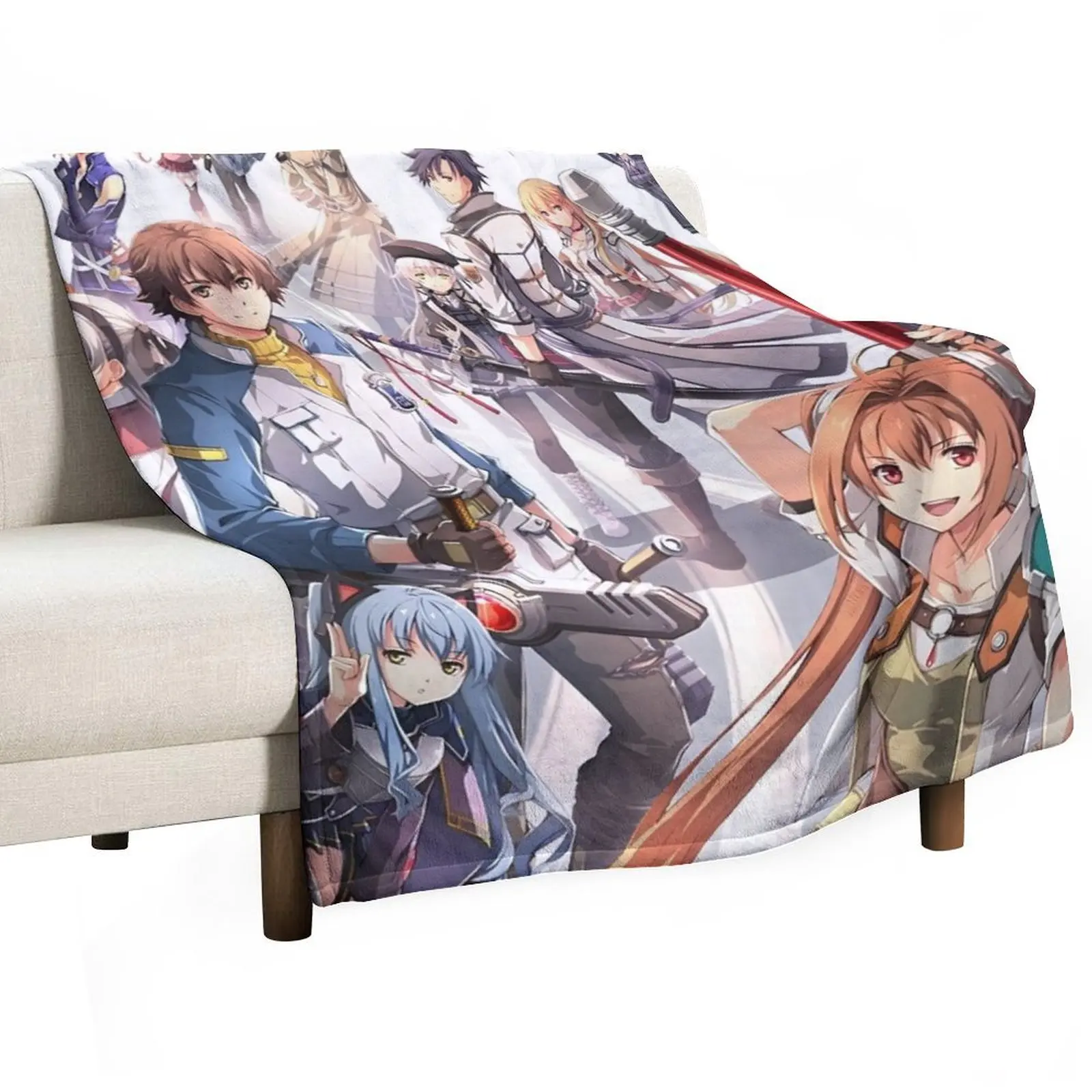 Main Characters - Kiseki Series - Legend of Heroes - Trails of Cold Steel Throw Blanket Thermal Flannel Fabric Summer Blankets