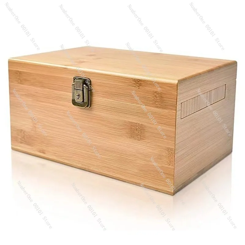 Wooden multi-purpose cigarette set storage box - tea storage box, tea set accessories finishing box