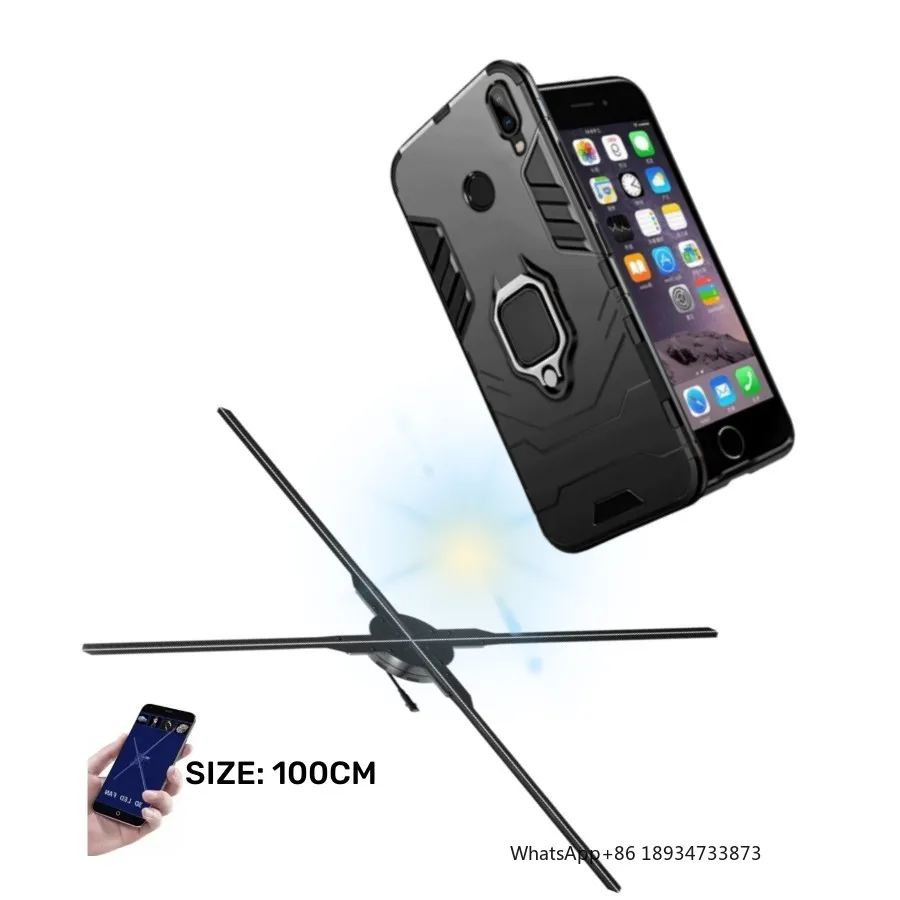 

Хорошая реклама Необый глаз Стерео 3d голограммный вентилятор 100 см Рекламная машина Проектор HD светодиодный голографический дисплей 3D голограммный вентилятор