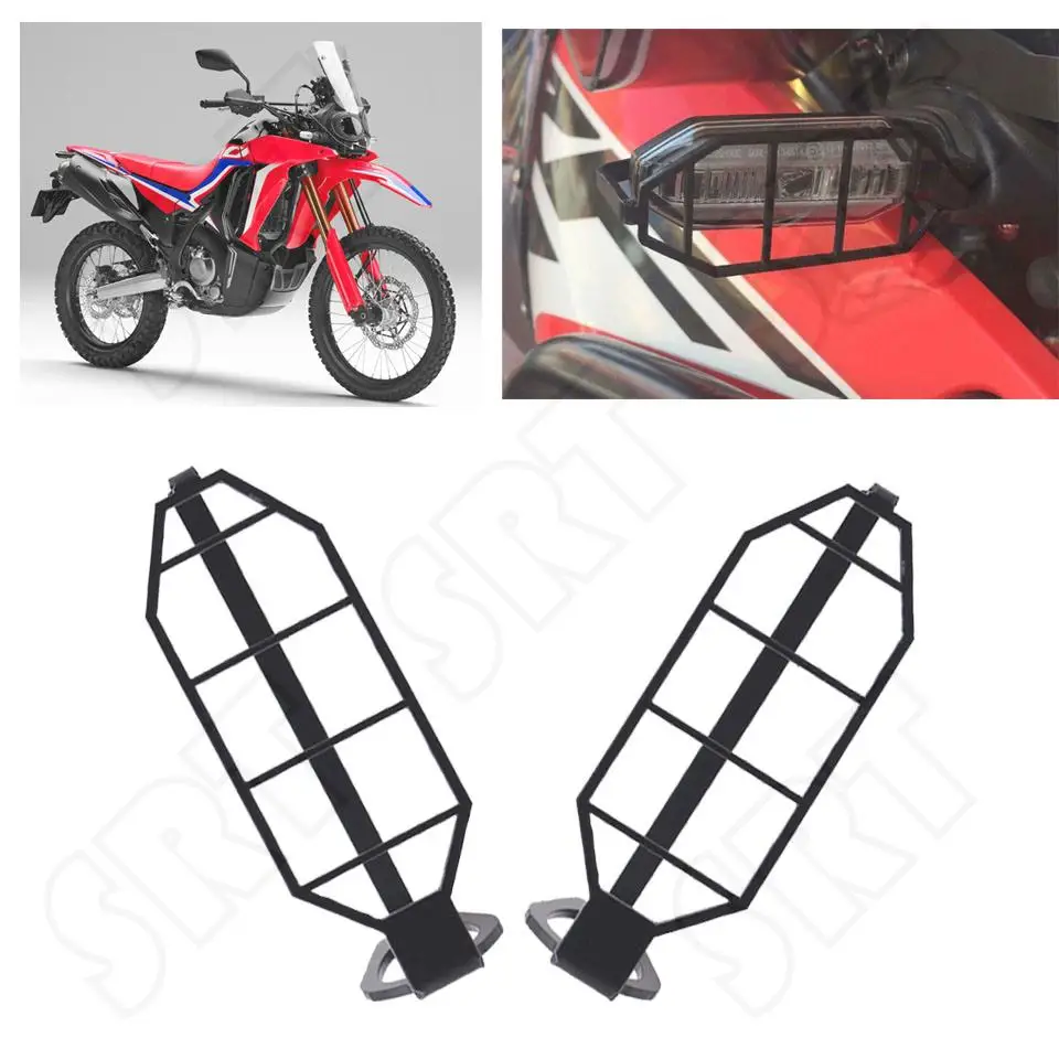 

Fits for Honda CRF 250 300 Rally CRF250 CRF300 RALLY 2016-2022 Motorcycle Front Turn Signal Light Protection Shield Guard Cover