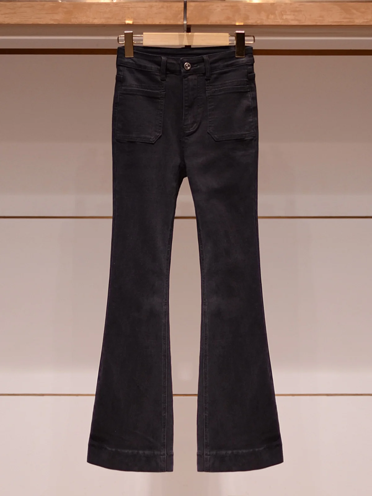 Retro Amerikaanse Denim Jeans Hoge Taille Afslanken Bla Wijde Pijpen Broek Dames Faion Herfst Nieuwe Sle JOOva Merk Dames Jeans