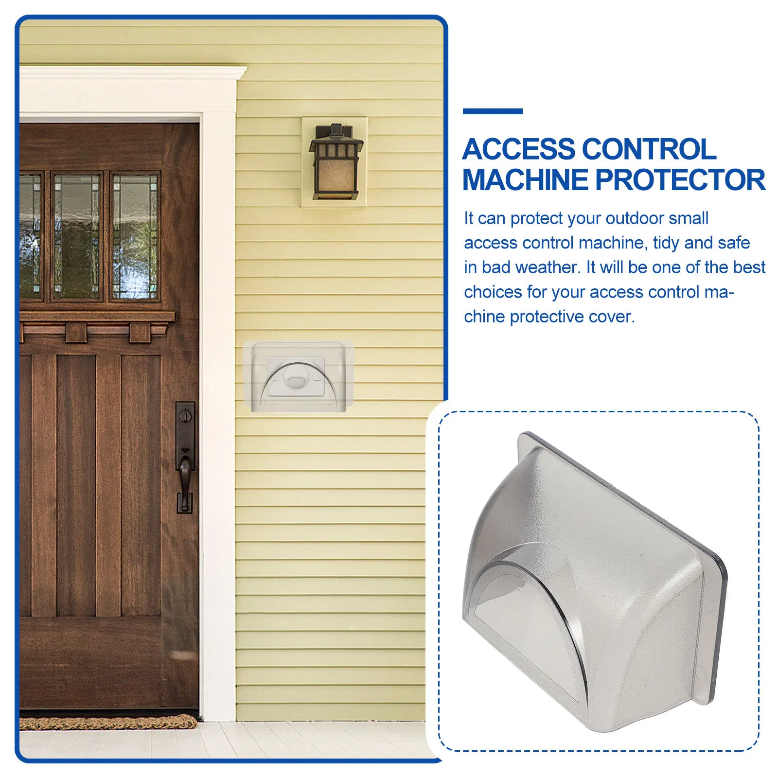 

Waterproof Doorbell Rain Cover Plastic Shell Protector for Access Control Keypad Fingerprint Machine Attendance Device Outdoor