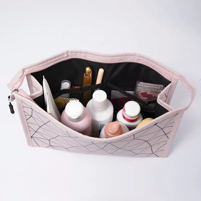 Impermeável Pequeno Saco Cosmético para Mulheres, PU Maquiagem Bolsas, Pincéis de maquiagem, Cosméticos Bolsas, Organizadores de Maquiagem, Sacos de