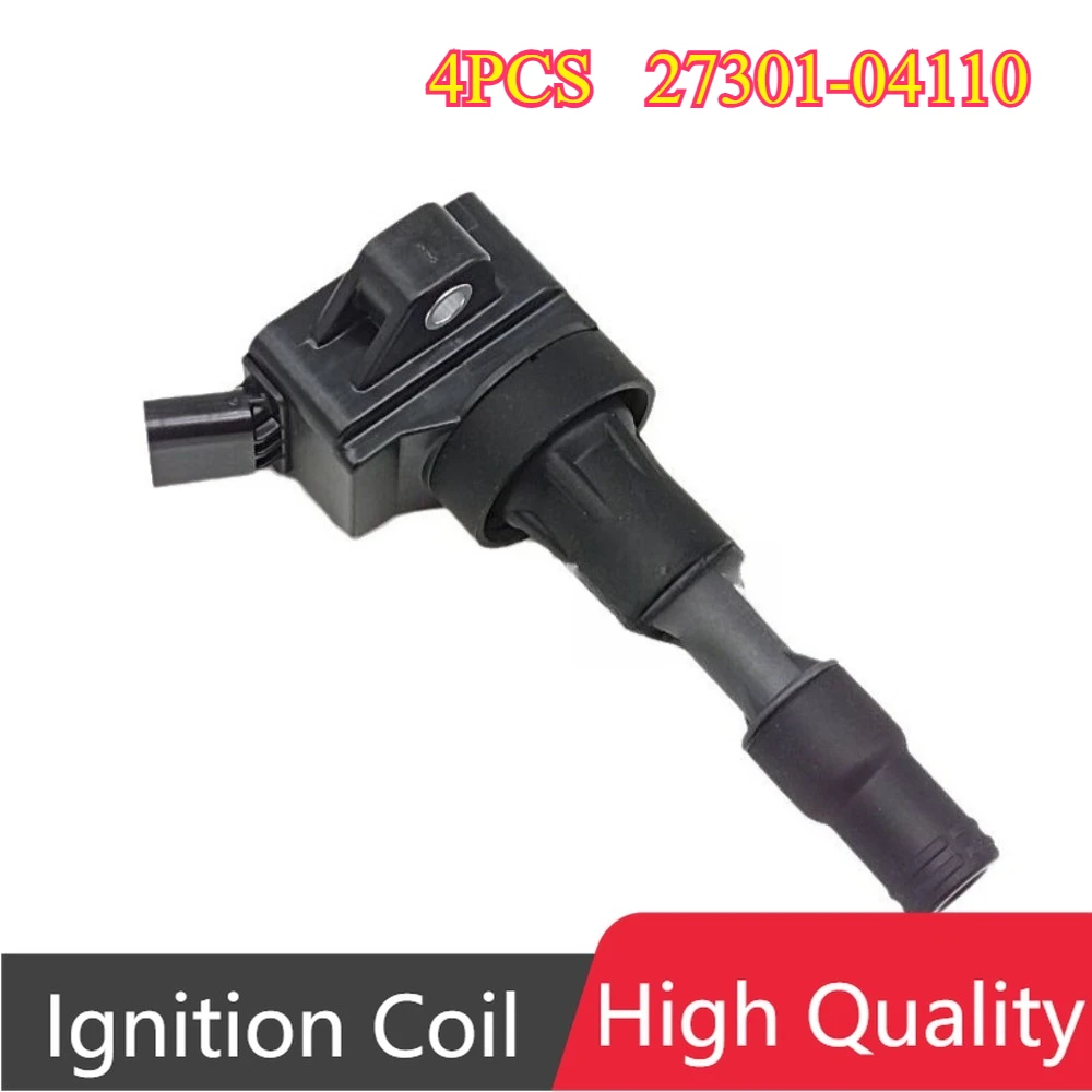 

4Pcs 27301-04110 2730104110 27301 04110 Ignition Coil For Hyundai Kona i10 i20 i30 Kia Picanto Ceed Rio IV 1.0