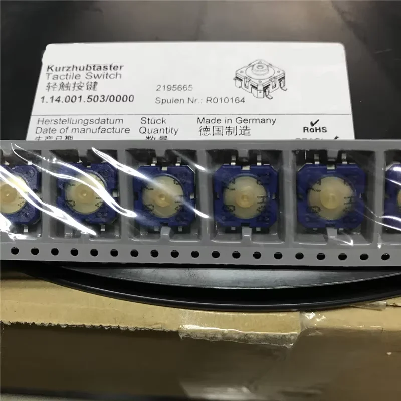 

5PCS RAFI Germany 1.14.001.503/0000 SMT elevator button 12*12*5 switch