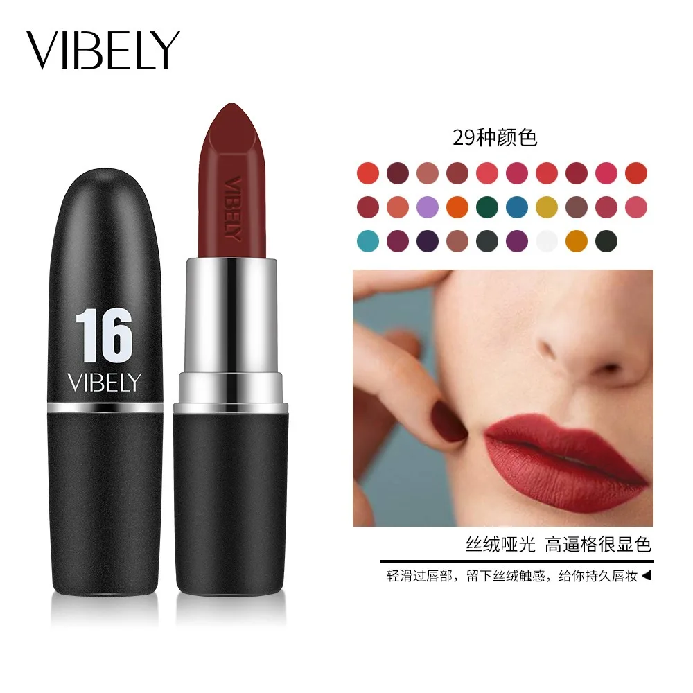 VIBELY Velvet Matte Liquid Lipstick - Transfer Proof, Water Resistant, All-Day Wear