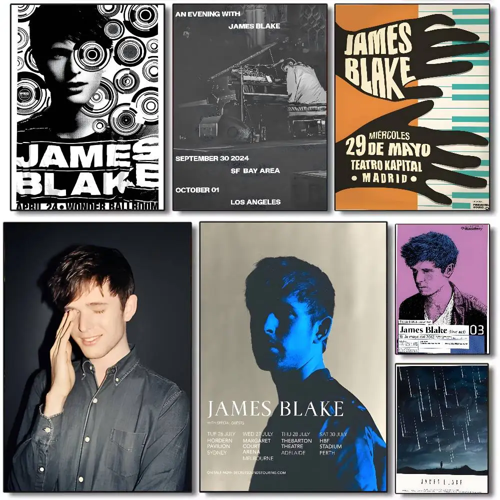 J-JameS-ES B-Blake Trying Times Poster Art canvas HD aesthetic Printing Paper Wall Art for Living Room Bar fashion Home Decor