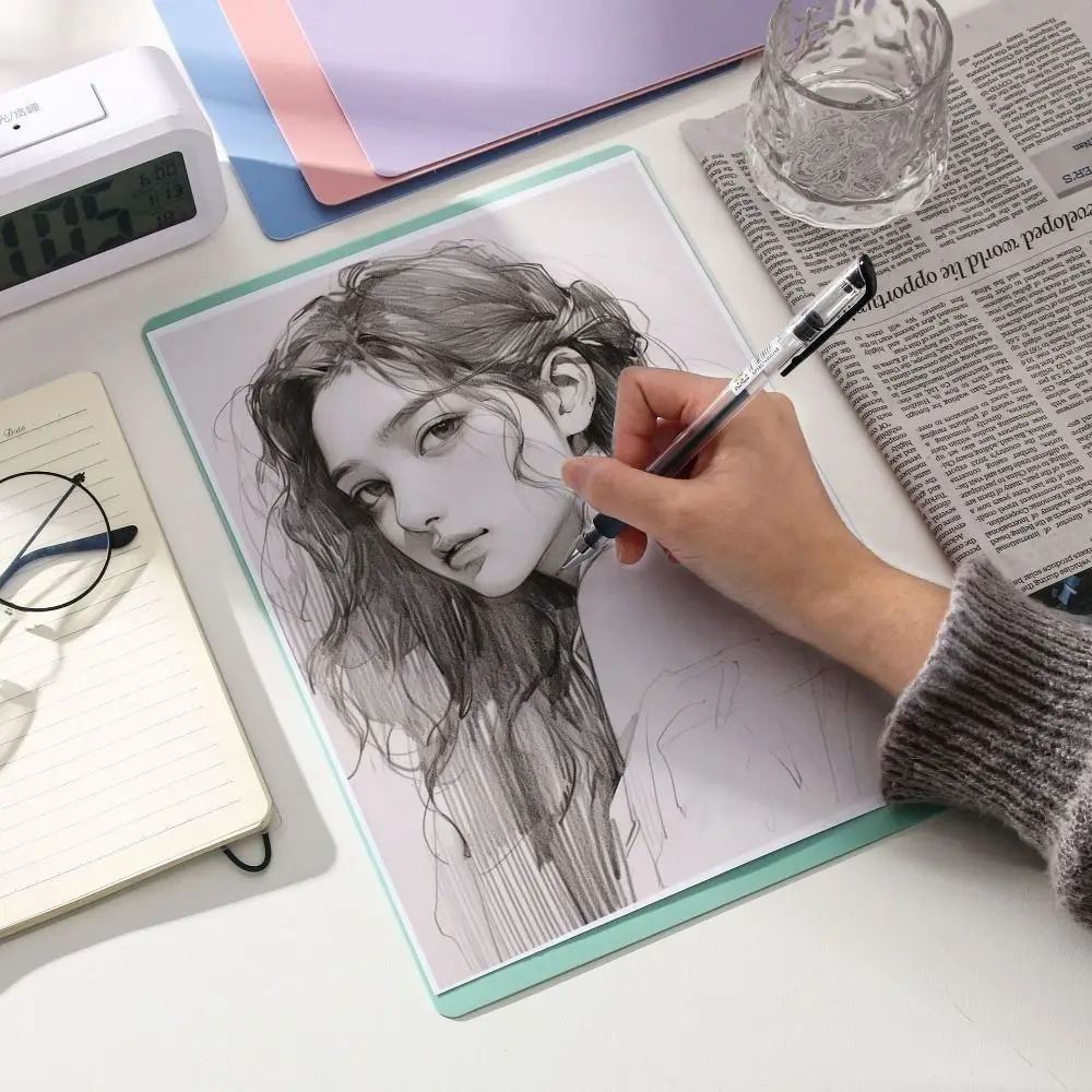 الحرفية المضادة للانزلاق مكتب الطالب الحصير مقاوم للماء البلاستيك لوحة الكتابة حصيرة A3 A4 A5 A6 الخياطة قطع الحصير مفرش المائدة #5