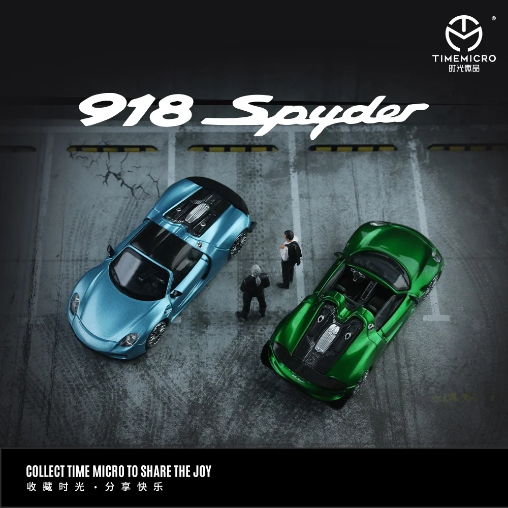 

TIME MICRO1:64 918 Metal Green and Electro Blue Painting Alloy Car Model Model Car Collection& Display& Gift ﻿