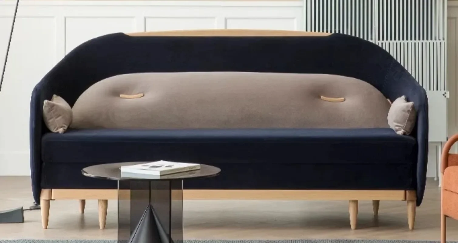 New warm sleeping sofa bed small apartment folding Nordic modern light luxury multi-person velvet fabric home sofa