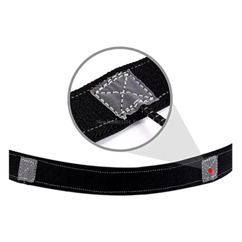  Race Number Belt with Gel Loop Reflective Stripe for Cycling,
